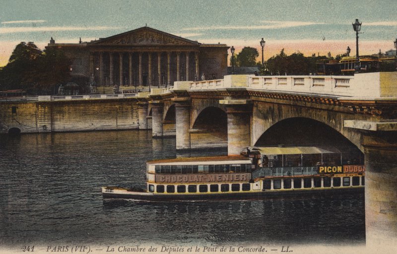 Paris, Chambre des Députés und Pont de la Concorde von French Photographer