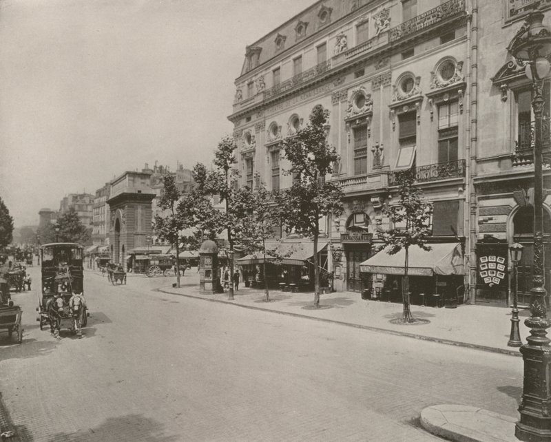 Paris: Theater der Renaissance und Porte St. Martin von French Photographer