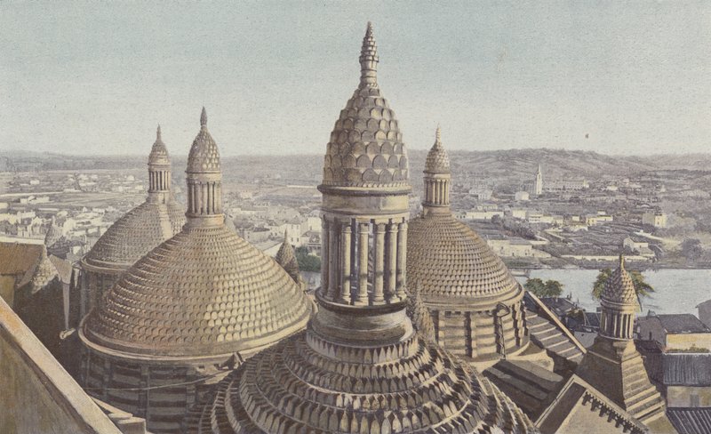 Perigueux, Kathedrale Saint-Front, Kuppeln vom Glockenturm aus gesehen von French Photographer