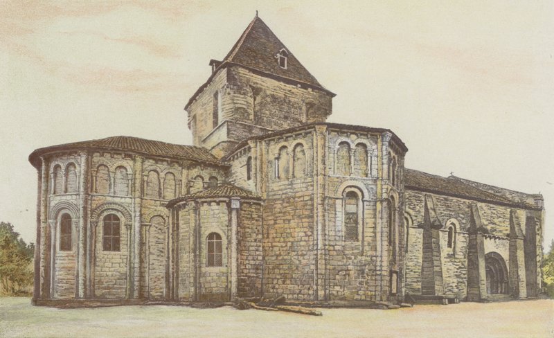Saint-Maurice, Kirche, Gesamtansicht N von French Photographer