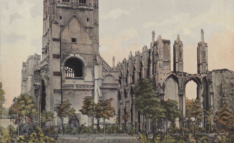 Saint-Omer, Ruinen der Abtei Saint-Bertin von French Photographer