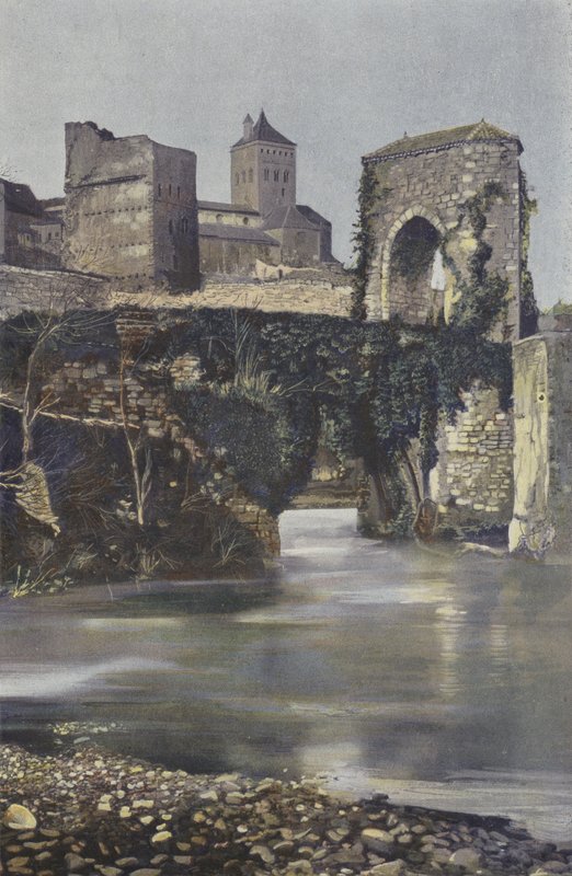 Sauveterre, Alte Brücke über den Gave d