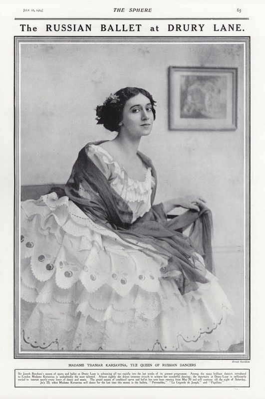 Tamara Karsavina, russische Ballerina von French Photographer