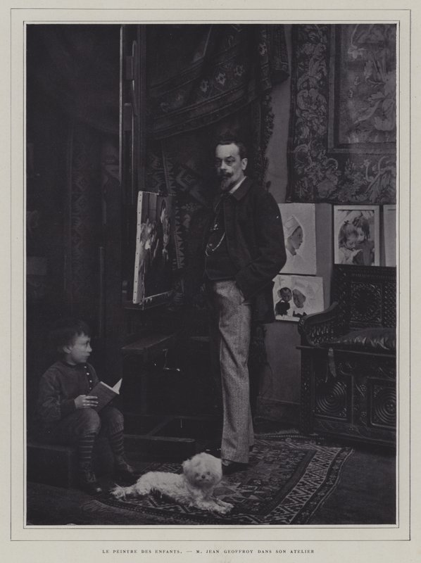 Der Maler der Kinder: Der französische Künstler Jean Geoffroy in seinem Atelier von French Photographer