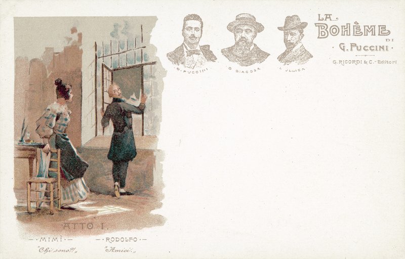 Erster Akt, La Bohème von French School