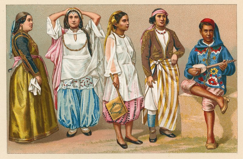 Afrikanisches Kostüm von French School