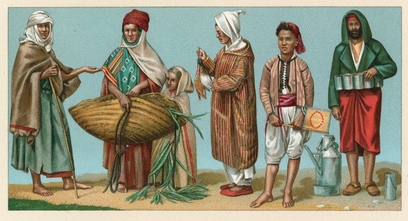 Afrikanisches Kostüm von French School