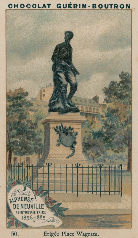 Alphonse De Neuville, Militärmaler, 1836-1885, errichtet am Place Wagram von French School