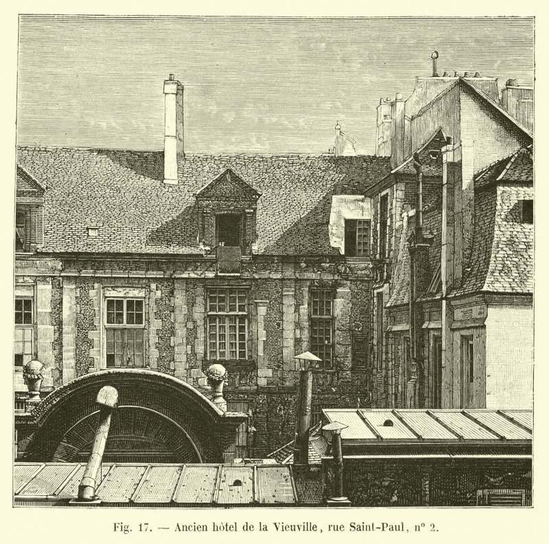 Altes Hotel de la Vieuville, Rue Saint-Paul, Nr. 2 von French School