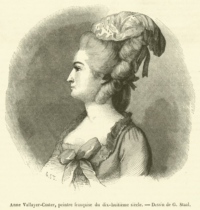 Anne Vallayer-Coster, französische Malerin des achtzehnten Jahrhunderts von French School