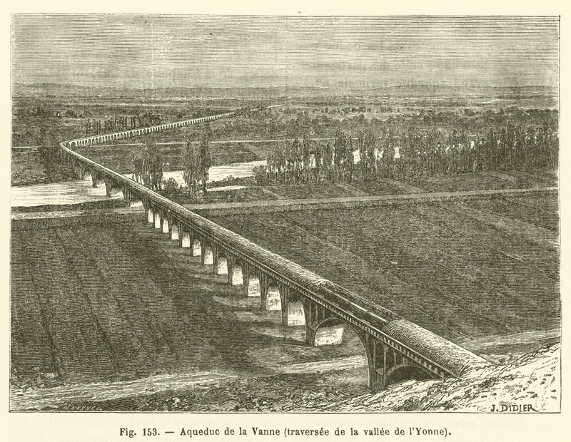 Aquädukt von La Vanne, Überquerung des Yonne-Tals von French School