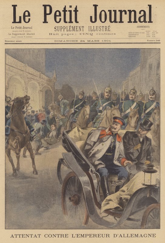 Attentat auf Kaiser Wilhelm II. von Deutschland von French School