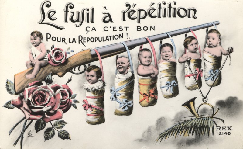 Babys und ein Gewehr von French School