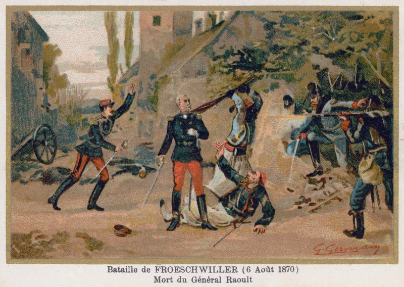 Schlacht von Fröschwiller, Tod von General Raoult von French School
