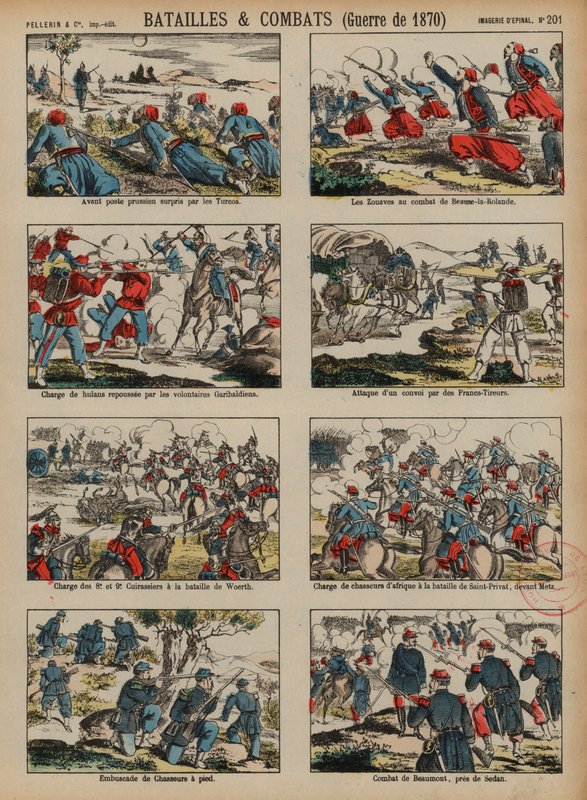 Schlachten des Deutsch-Französischen Krieges, 1870-1871 von French School