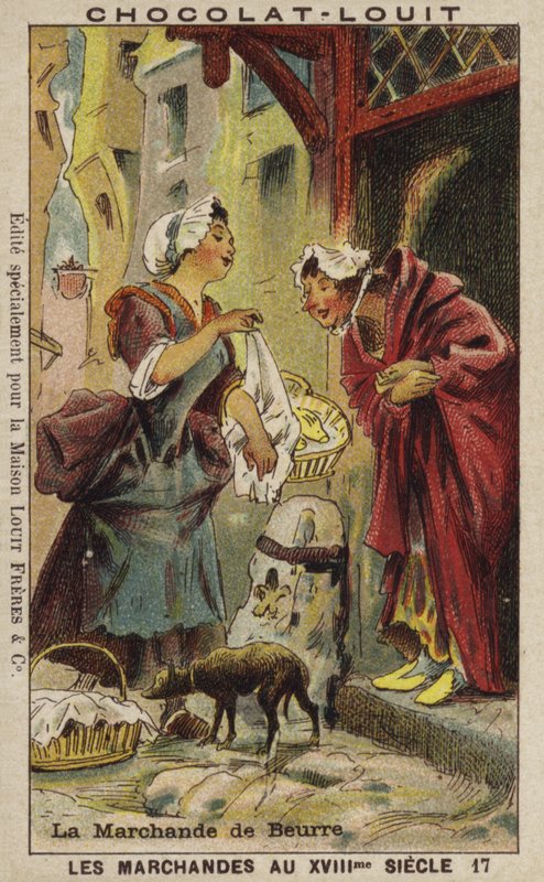 Butterverkäufer, 18. Jahrhundert von French School