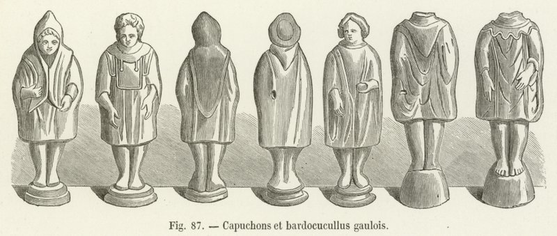 Gallische Kapuzen und Bardocucullus von French School