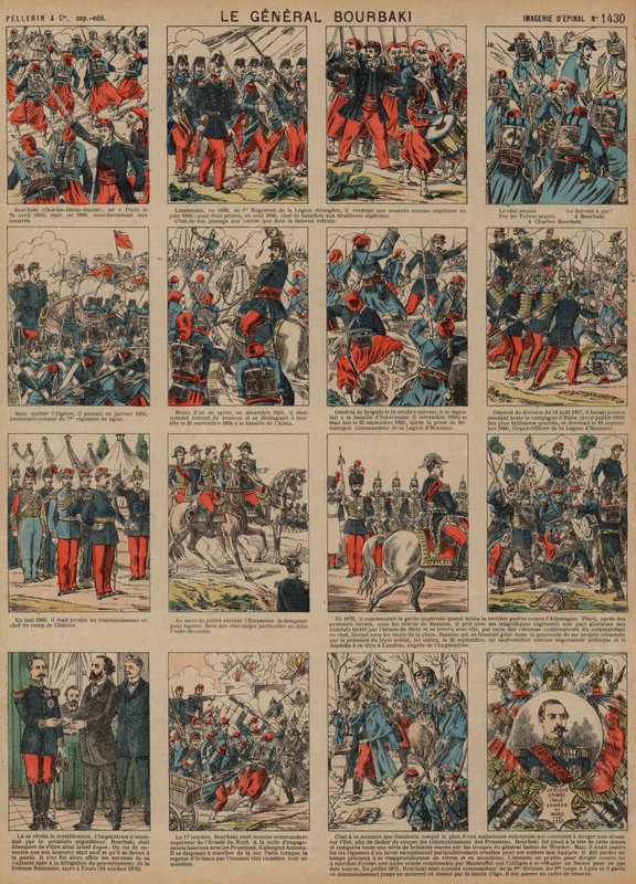 Laufbahn des französischen Generals Charles-Denis Bourbaki von French School
