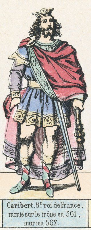 Charibert, 8. König von Frankreich, bestieg den Thron 561, gestorben 567 von French School