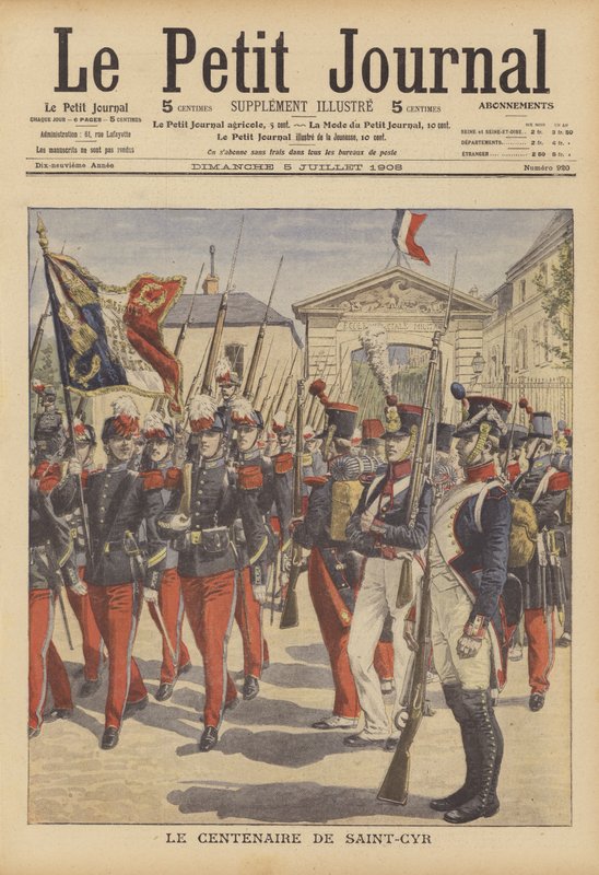 Hundertjahrfeier der Gründung der französischen Militärakademie in Saint-Cyr, Paris von French School