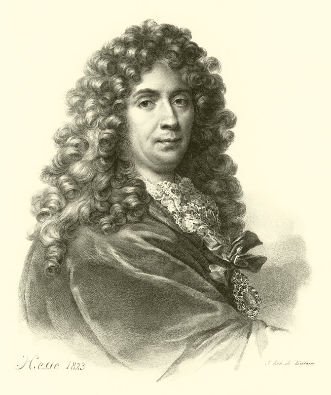 Porträt von Charles Le Brun (Gravur) von French School
