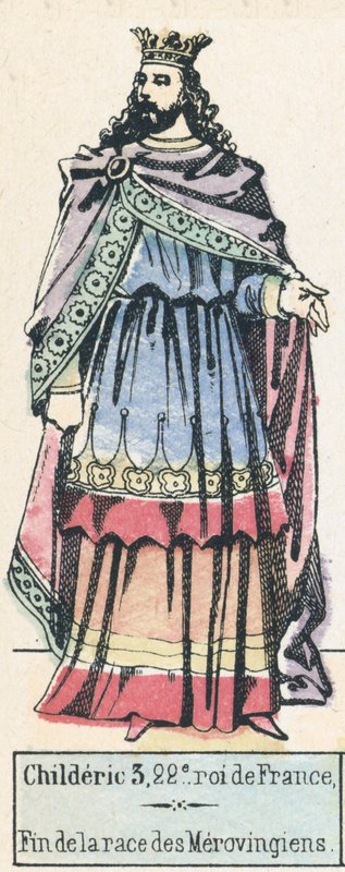 Childerich III, 22. König von Frankreich, Ende der Merowinger-Dynastie von French School
