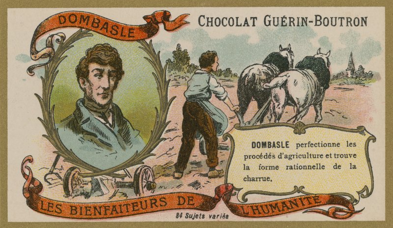 Chocolat Guérin-Boutron Werbekarte, Christophe Mathieu de Dombasle von French School