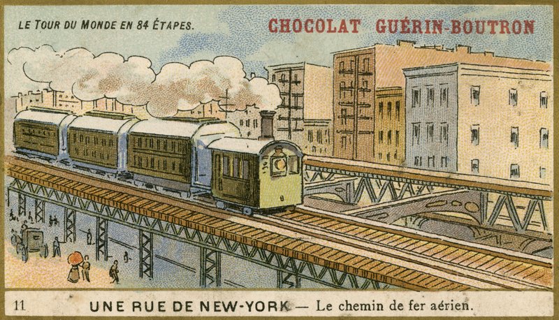 Chocolat Guerin Boutron Handelskarte von French School