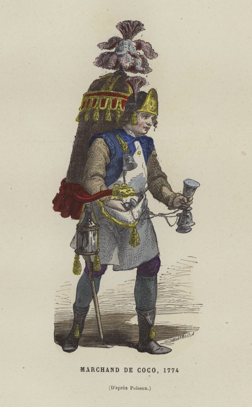Kokosnussverkäufer, 1774 von French School