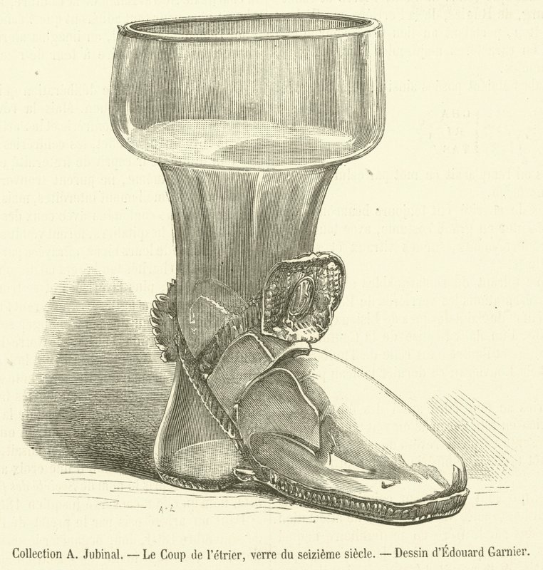 Sammlung A. Jubinal, Der Hufschlag, Glas aus dem sechzehnten Jahrhundert von French School