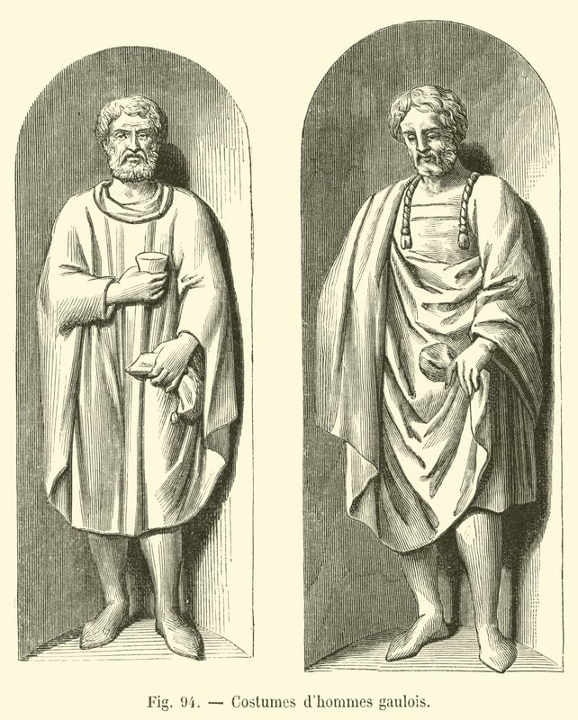 Kostüme gallischer Männer von French School