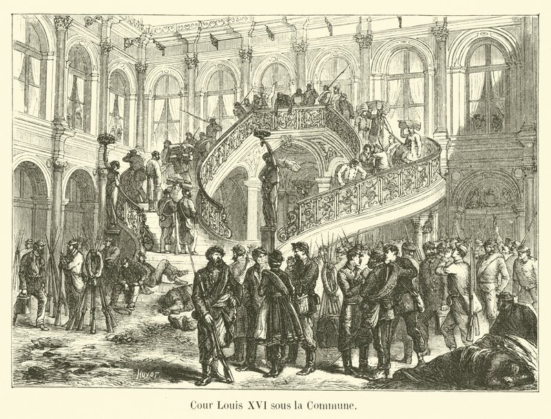 Hof von Ludwig XVI. unter der Kommune von French School
