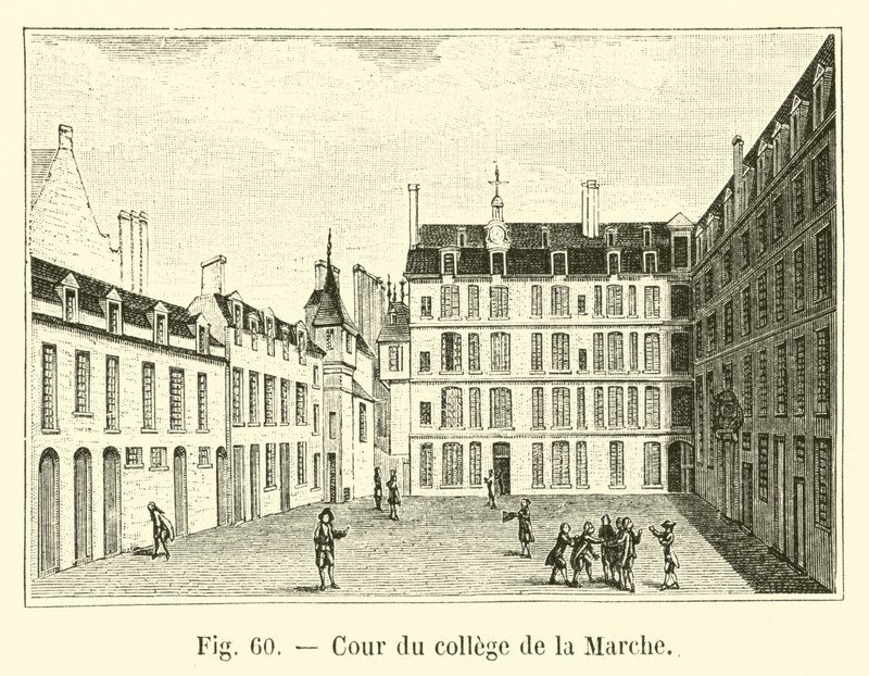 Hof des Kollegs von La Marche von French School