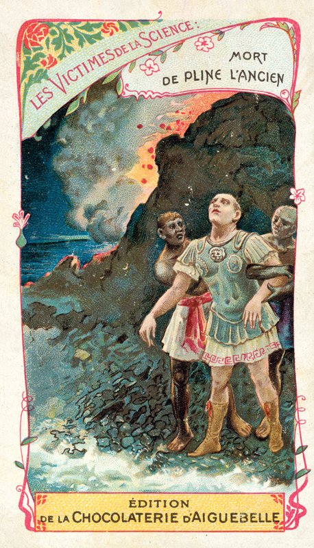 Tod des Plinius des Älteren beim Ausbruch des Vesuvs, 79 von French School