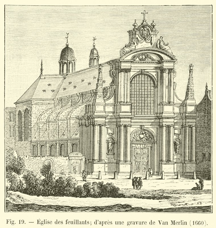 Eglise des Feuillants, nach einer Gravur von Van Merlin, 1660 von French School