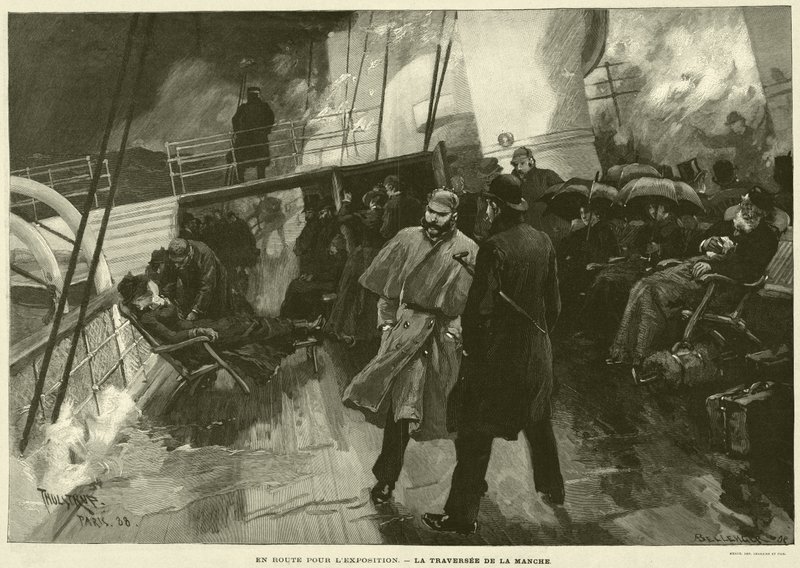 Auf dem Weg zur Ausstellung, Die Überquerung des Ärmelkanals von French School