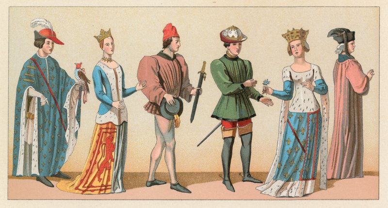 Kostüm des europäischen Mittelalters von French School