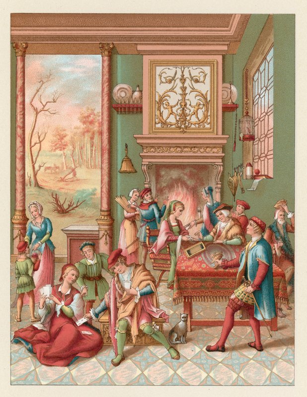 Europa XV-XVI Jahrhundert Kostüm von French School