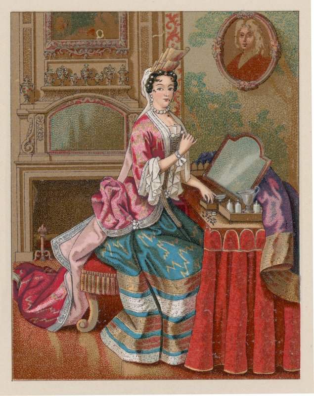 Frankreich, Kostüm des 17. Jahrhunderts von French School
