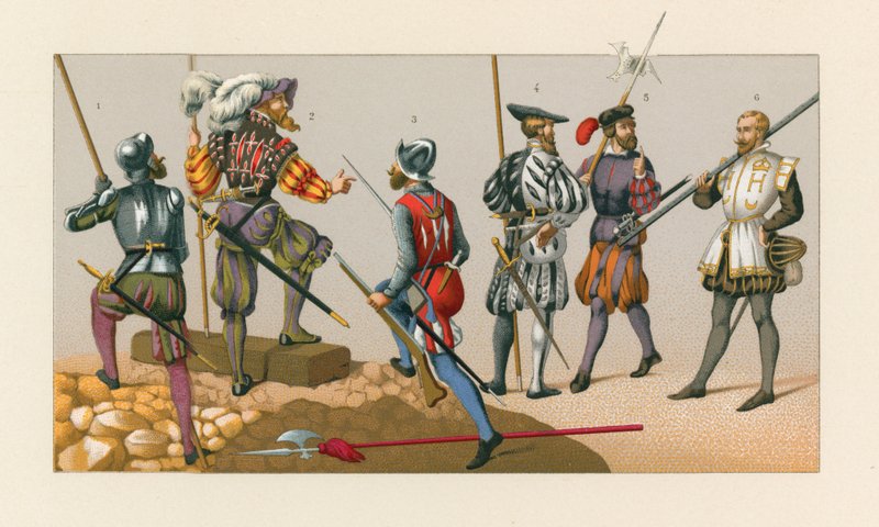 Frankreich XVI. Jahrhundert Kostüm von French School