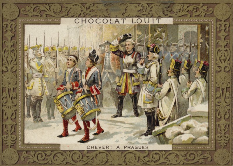 Francois de Chevert, französischer General, bei der Belagerung von Prag, 1741 von French School