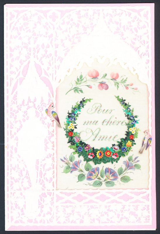 Französische Valentinstagskarte von French School