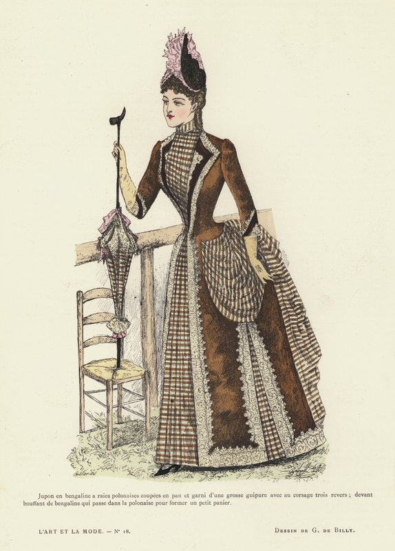 Französische Modeplatte, 1885-86 von French School