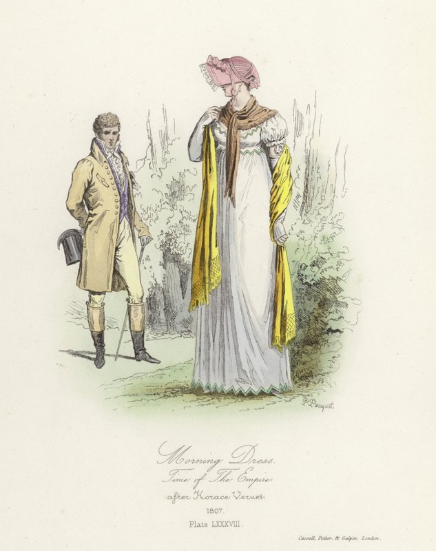 Französisches Morgenkleid, Zeit des Kaiserreichs von French School