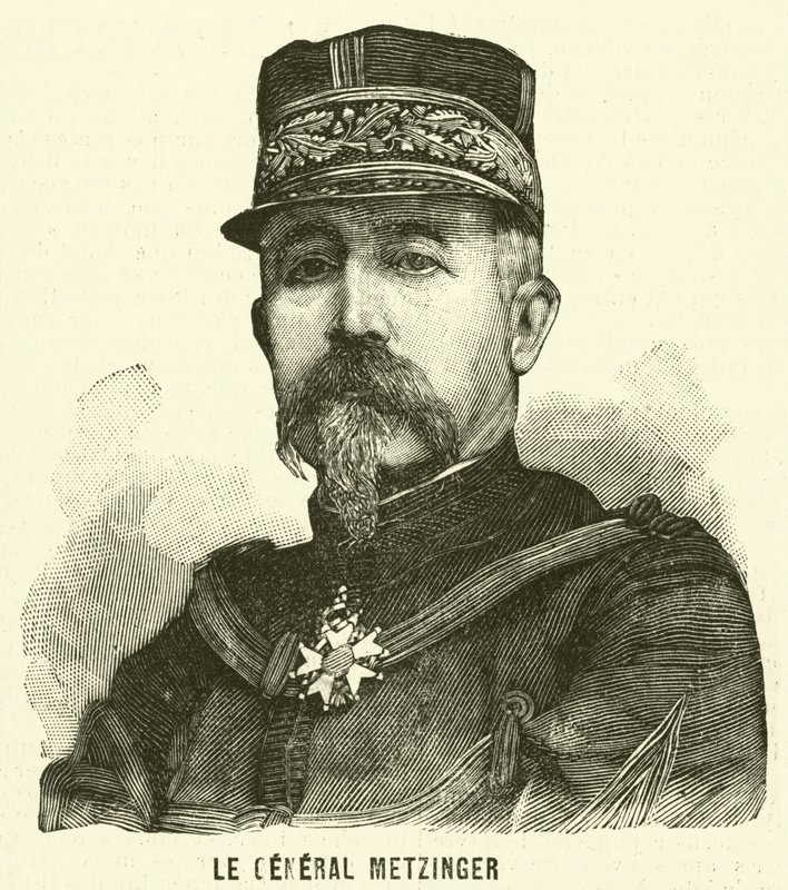 General Leon Frederic Hubert Metzinger, französischer Soldat von French School