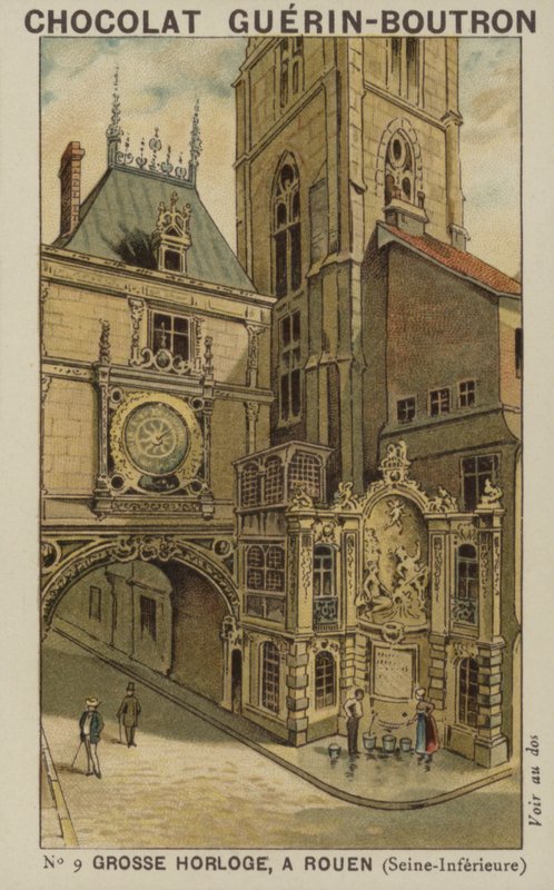 Große Uhr, Rouen, Seine-Inférieure von French School