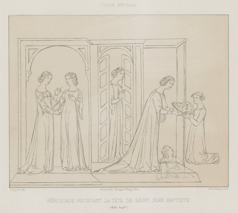 Herodias erhält den Kopf von Johannes dem Täufer von French School