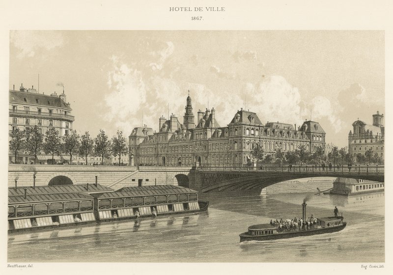 Hotel de Ville, 1867 von French School