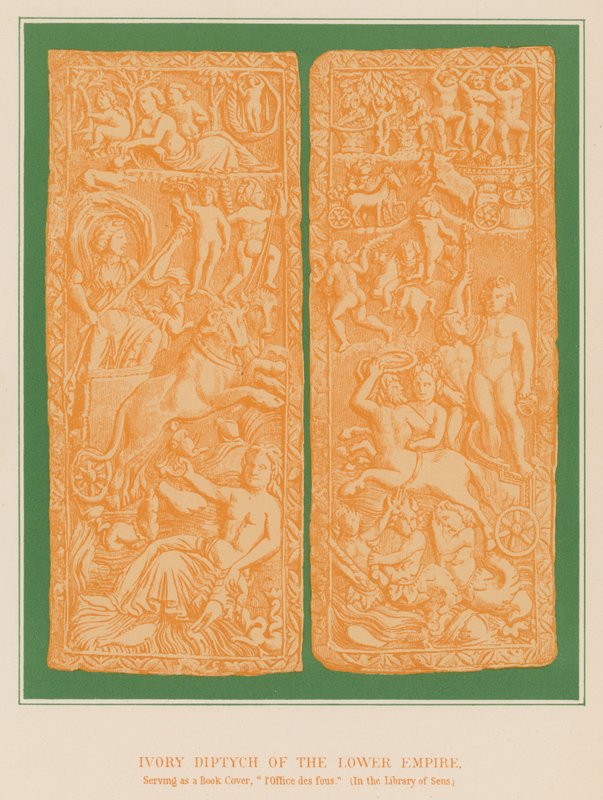 Elfenbein-Diptychon des Niederen Reiches von French School