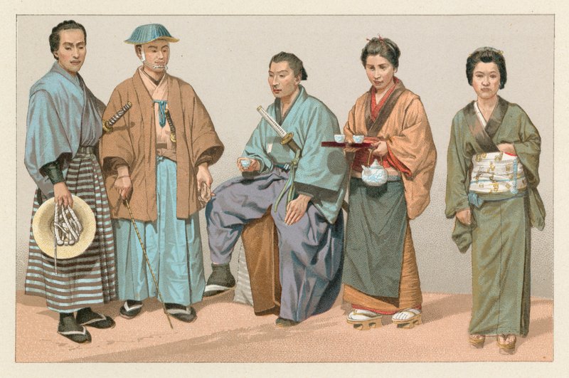 Japanisches Kostüm von French School